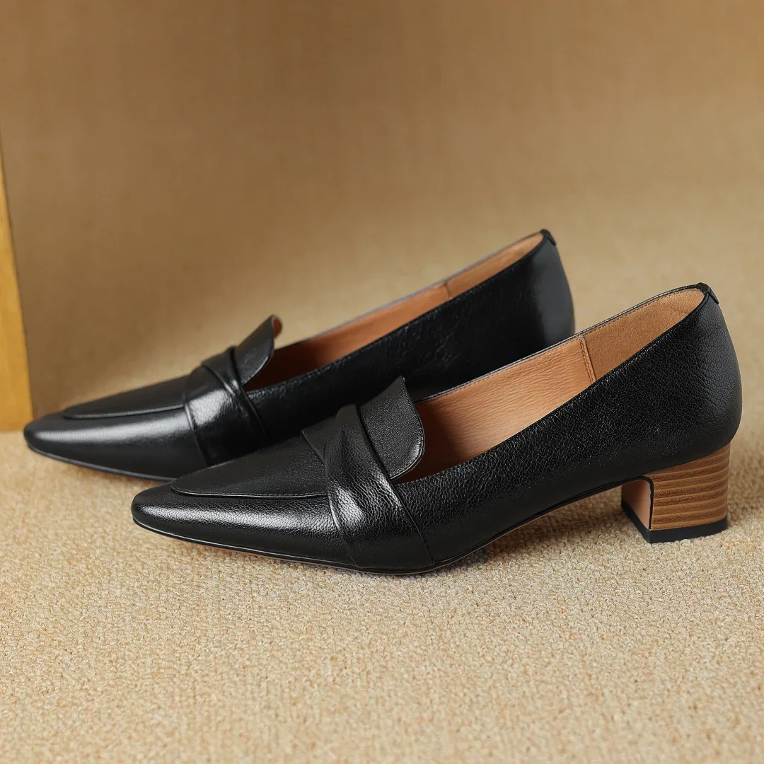 Naira Genuine Leather Pumps