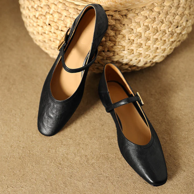 Melona Genuine Leather Pumps