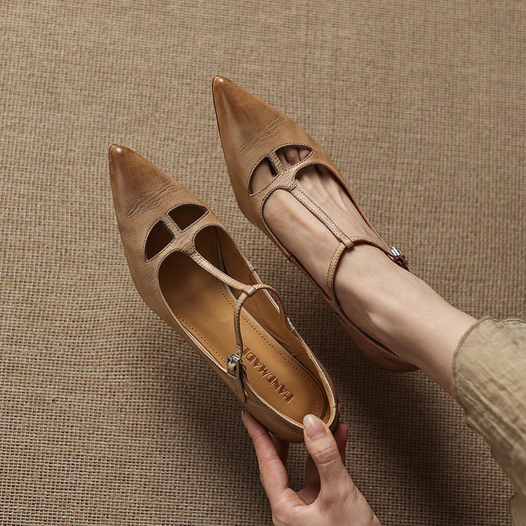 Marve Genuine Leather Pumps