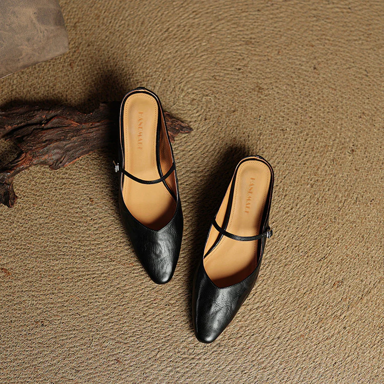 Orella Genuine Leather Mules