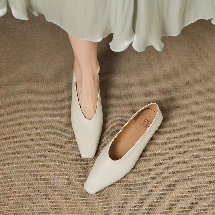 Emor Genuine Leather Flats