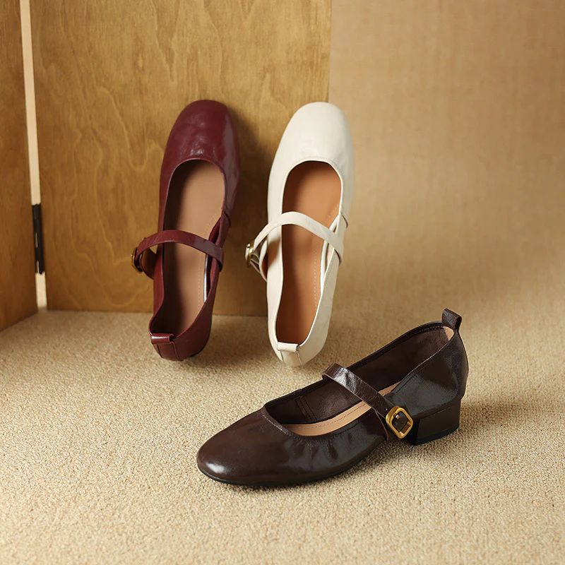 Bruna Genuine Leather Pumps