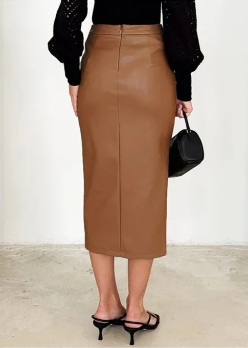 Maeve Leather Skirt