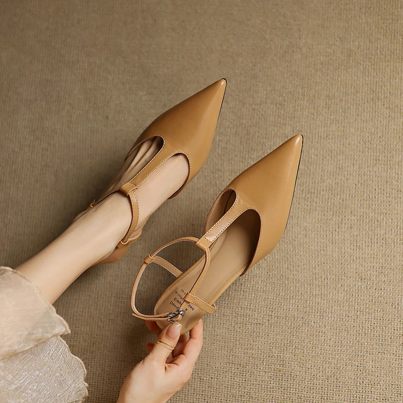 Serava Genuine Leather Heels