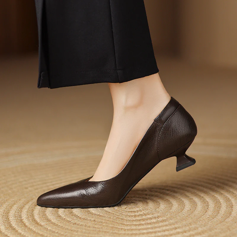 Nera Genuine Leather Heels