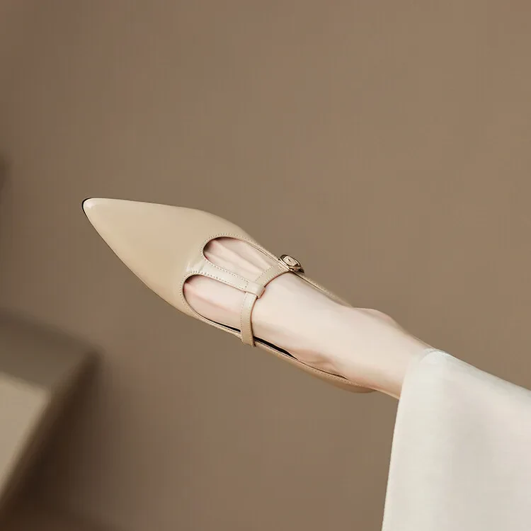 Ileen Genuine Leather Heels