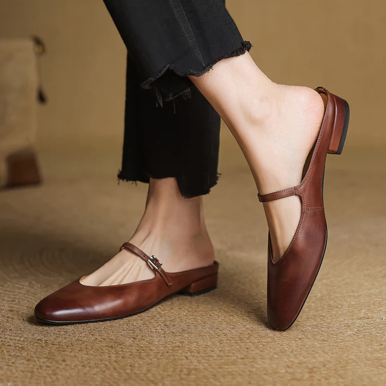 Marvyn Genuine Leather Mules