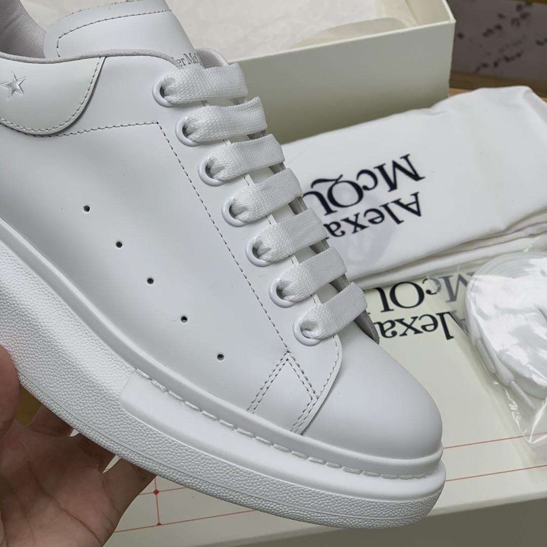 Alexander McQueen MQ Silver Flying Swallow tail Sneakers