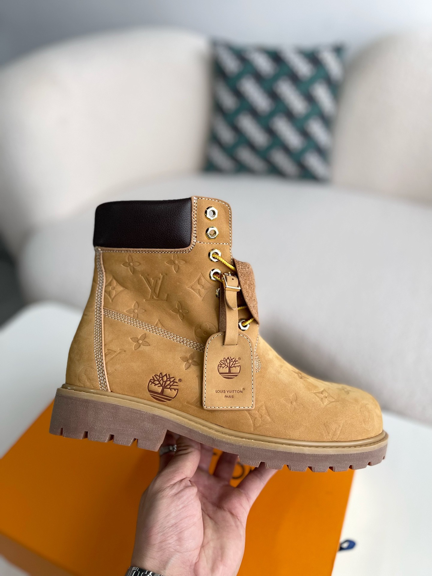 louis vuitton & timberland Martin boot