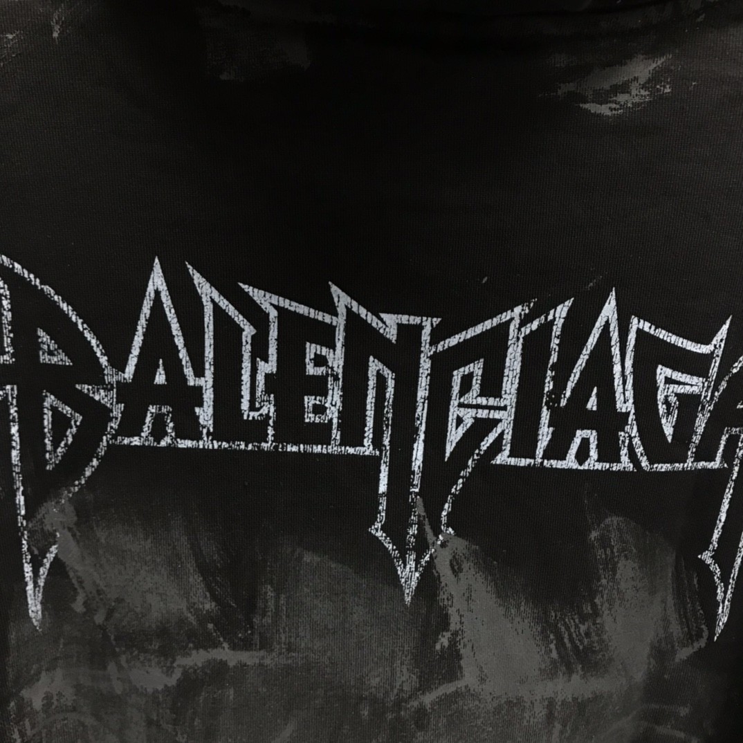 Balenciaga Paris tower mud dyed hoodi