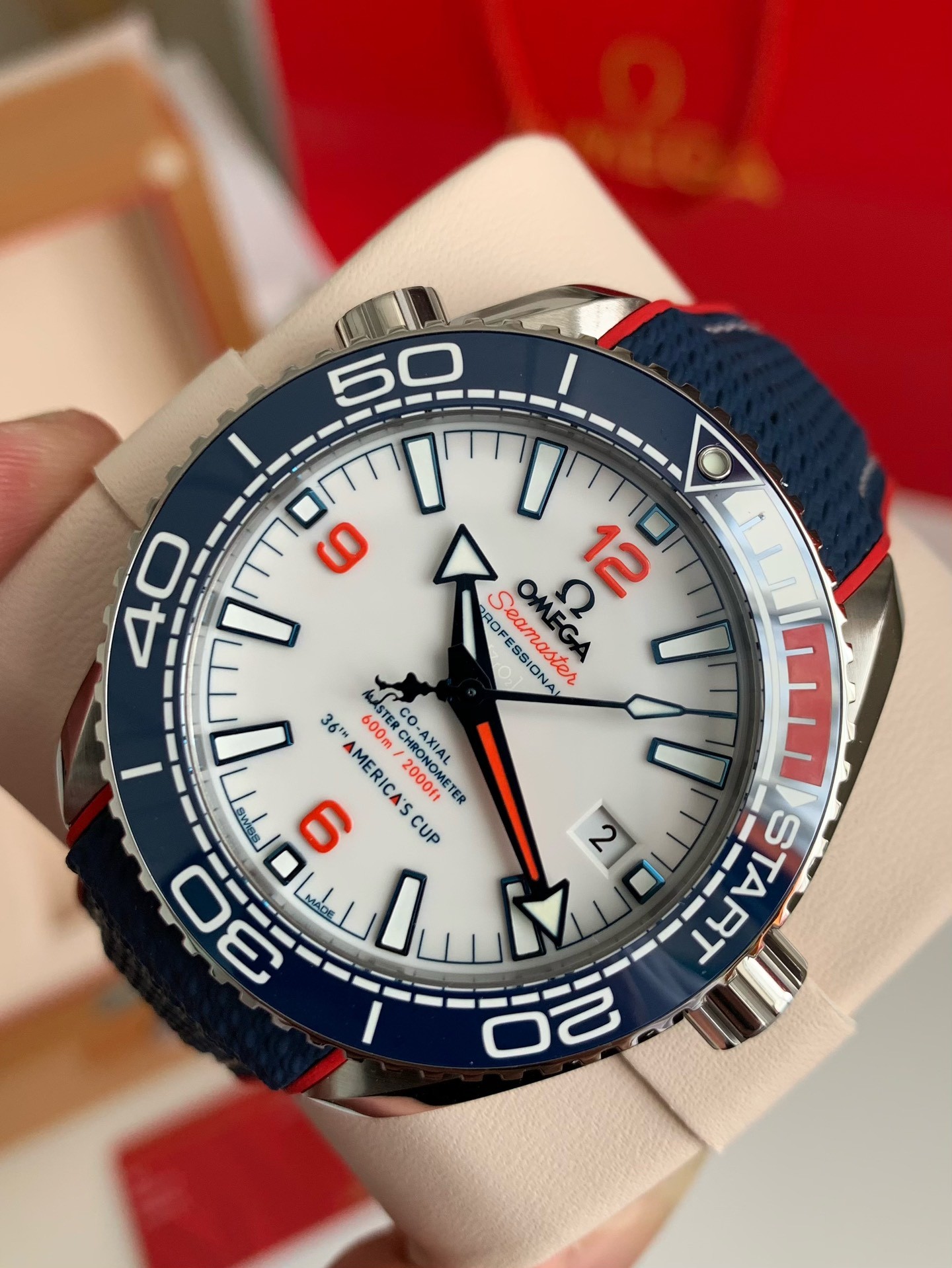 【#3604】Omega Seahorse Series Ocean Cosmos Cup wristwatch,43.5mm