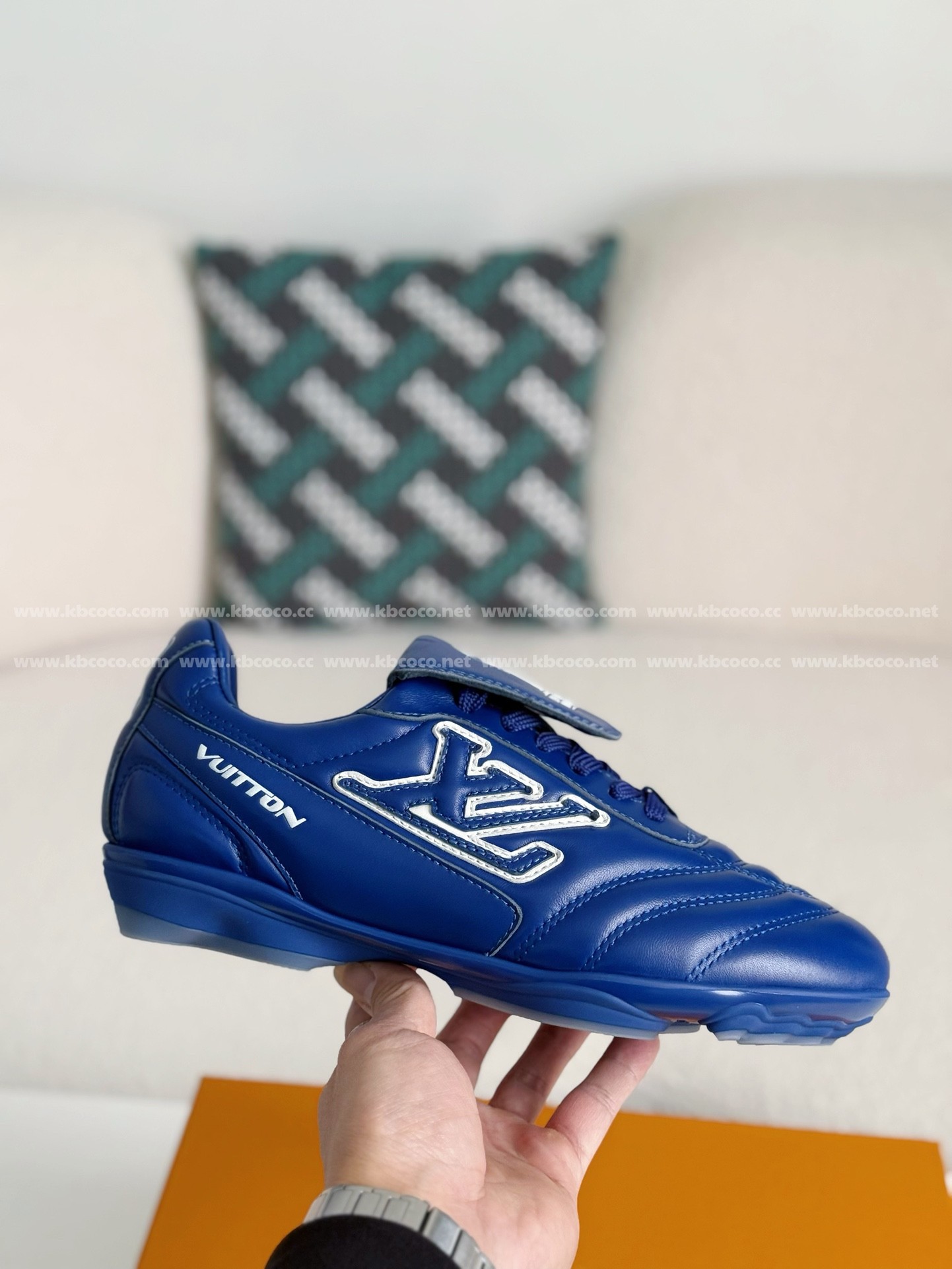 【#4248】LV Footprint Soccer Sneaker