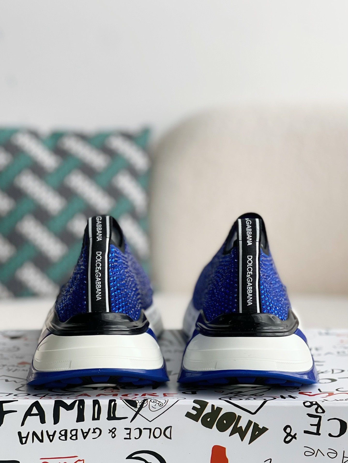 【#2669】Dolce&Gabbana Hot Drill Sneakers