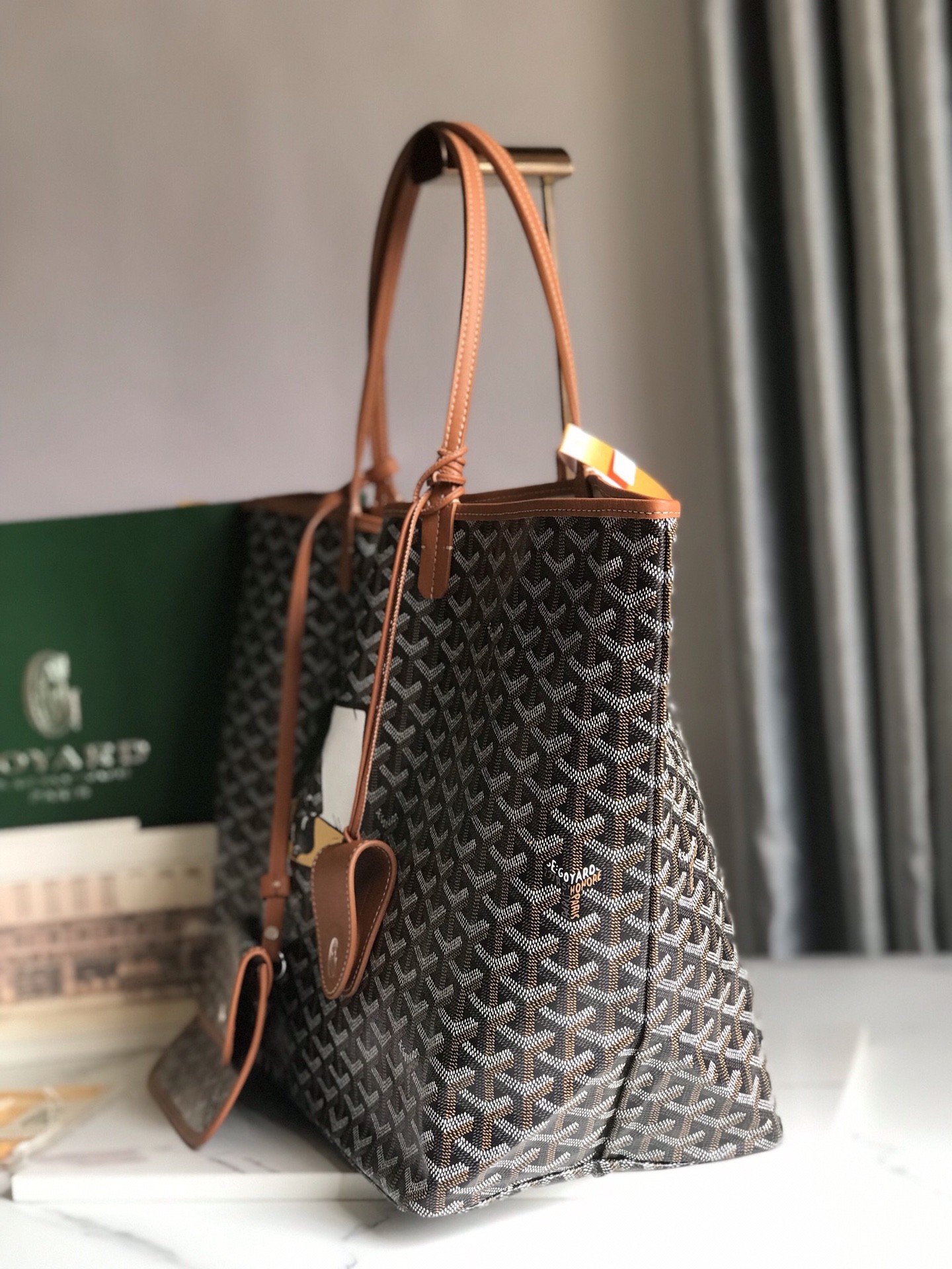 Goyard Saint Louis GM special paintedDou style shopping bag