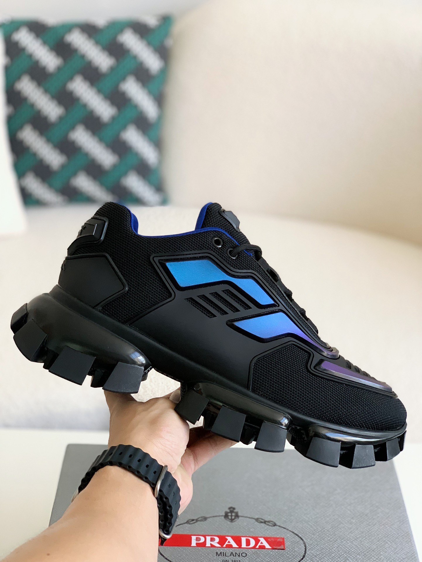 【#1401】 Prada Cloudbus Thunder technology fabric sneakers
