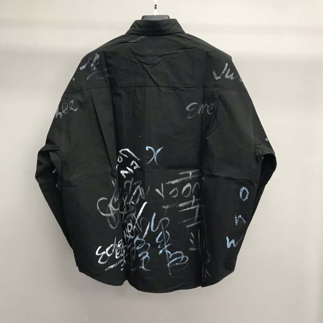 Balenciaga BLCG graffiti long-sleeved shirt