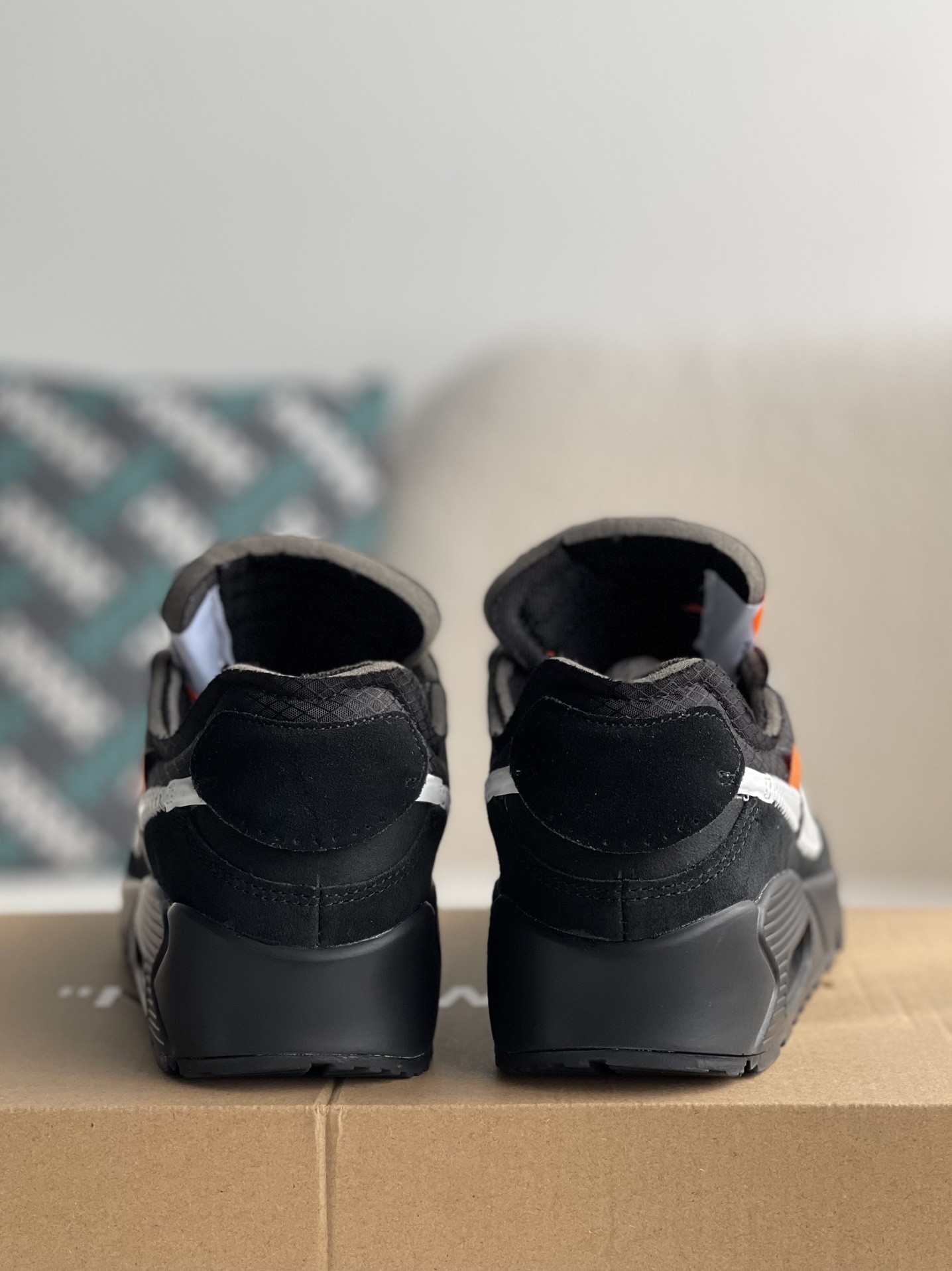 【#1787】 Off-White x Nike Air Max 90Black THE TEN Sneakers