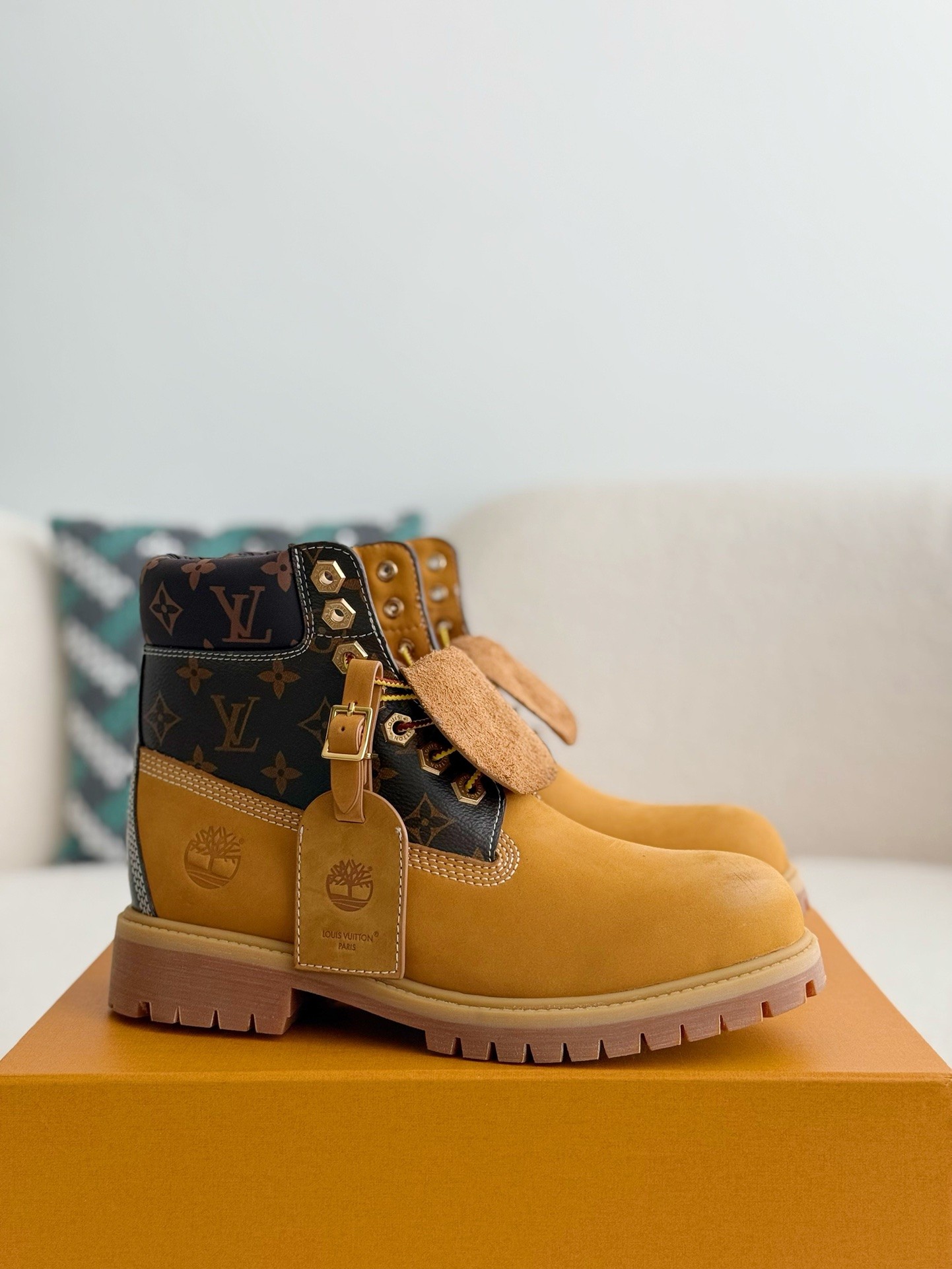 [#3837」 Louis Vuitton xTimberland boots/Martin boots/boots