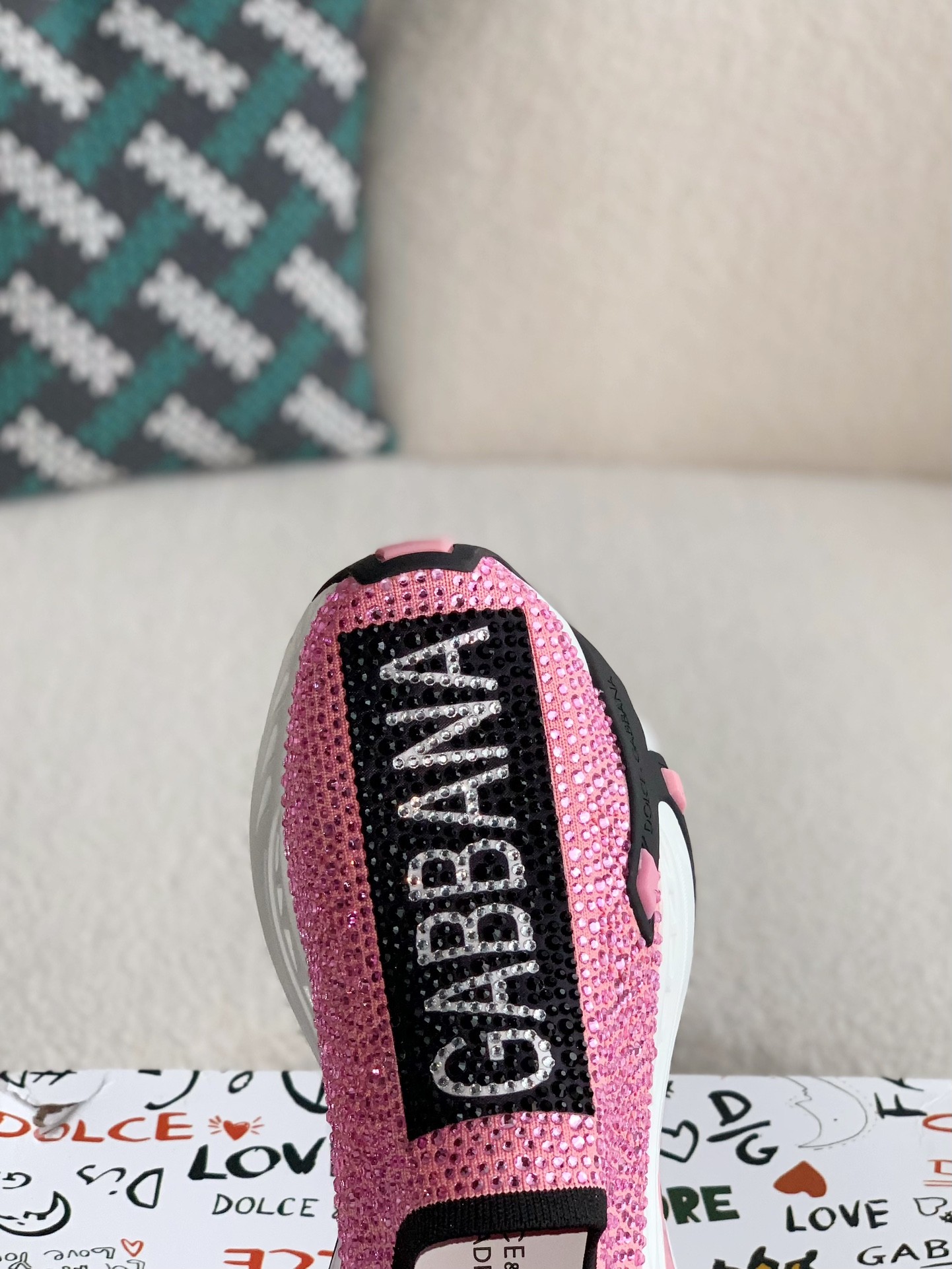 【#2672】Dolce&Gabbana Hot Drill Sneakers