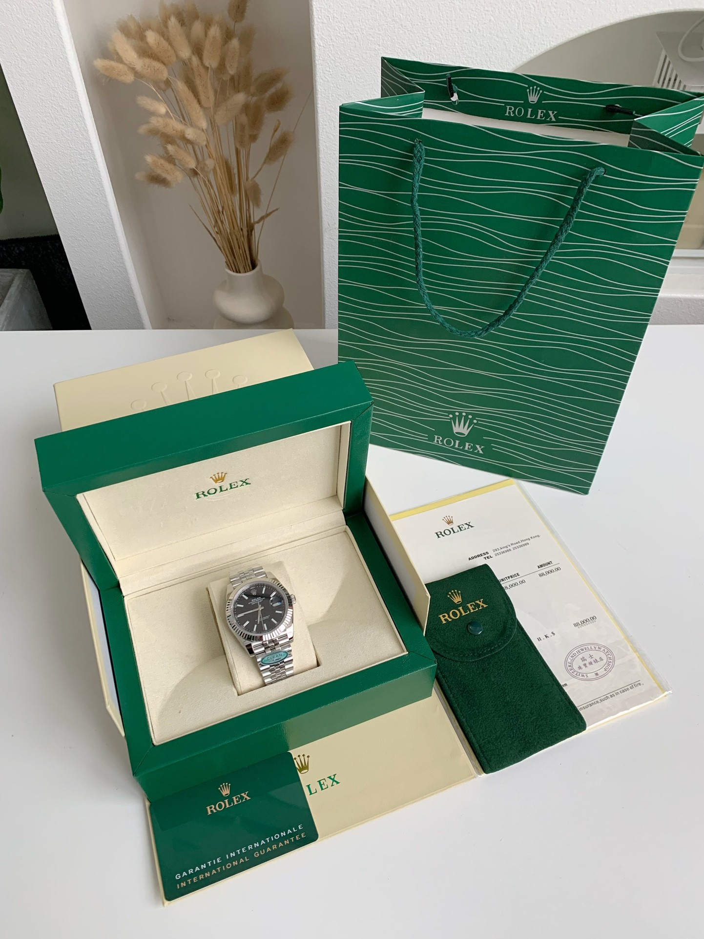 【#2410】Rolex RE Log Men's Watch 41mm