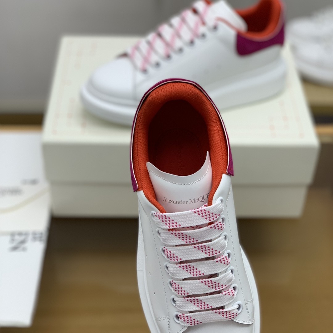 Alexander McQueen MQ All white zip Sneakers