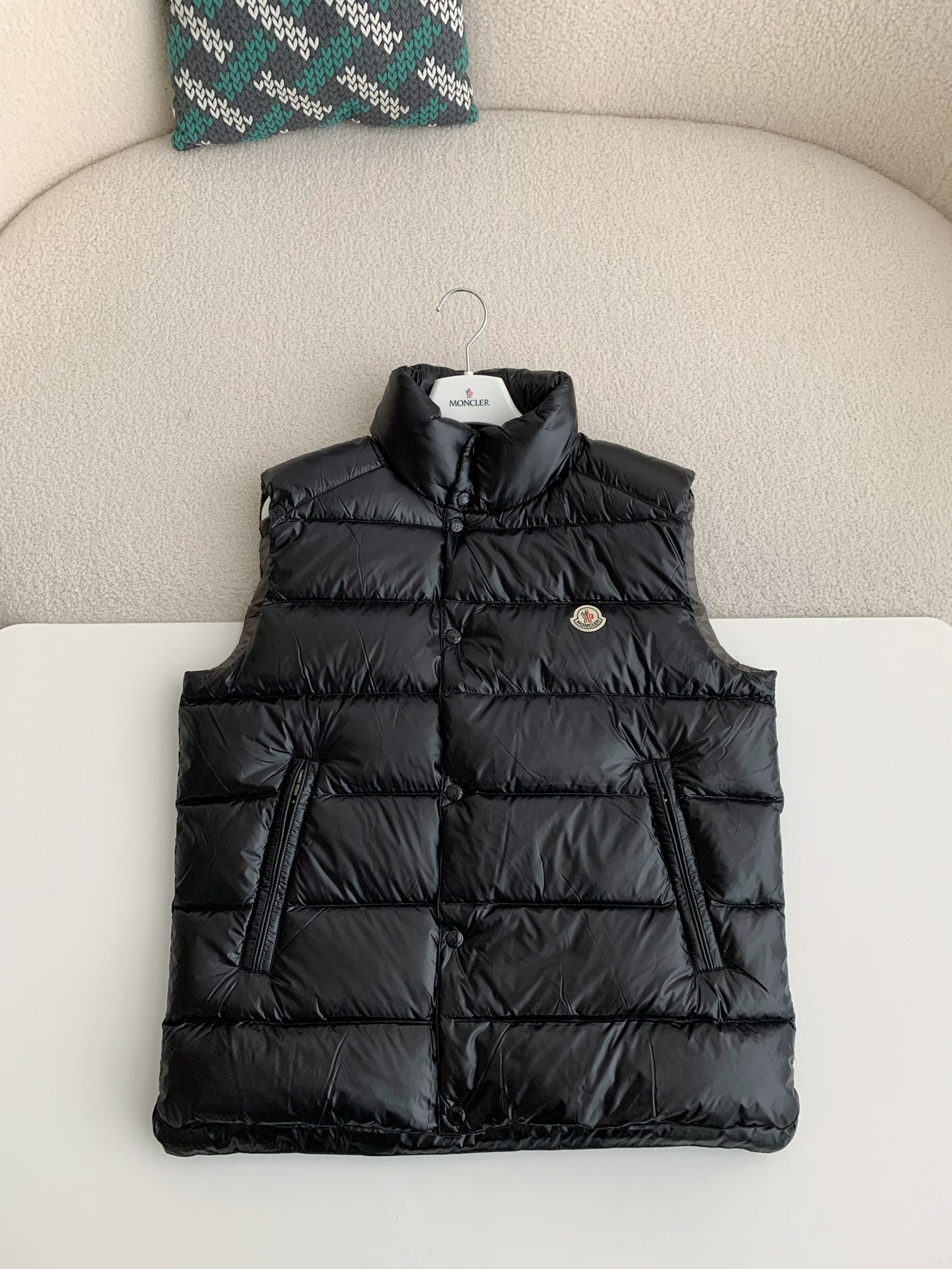 【#3663】Moncler down stand collar vest