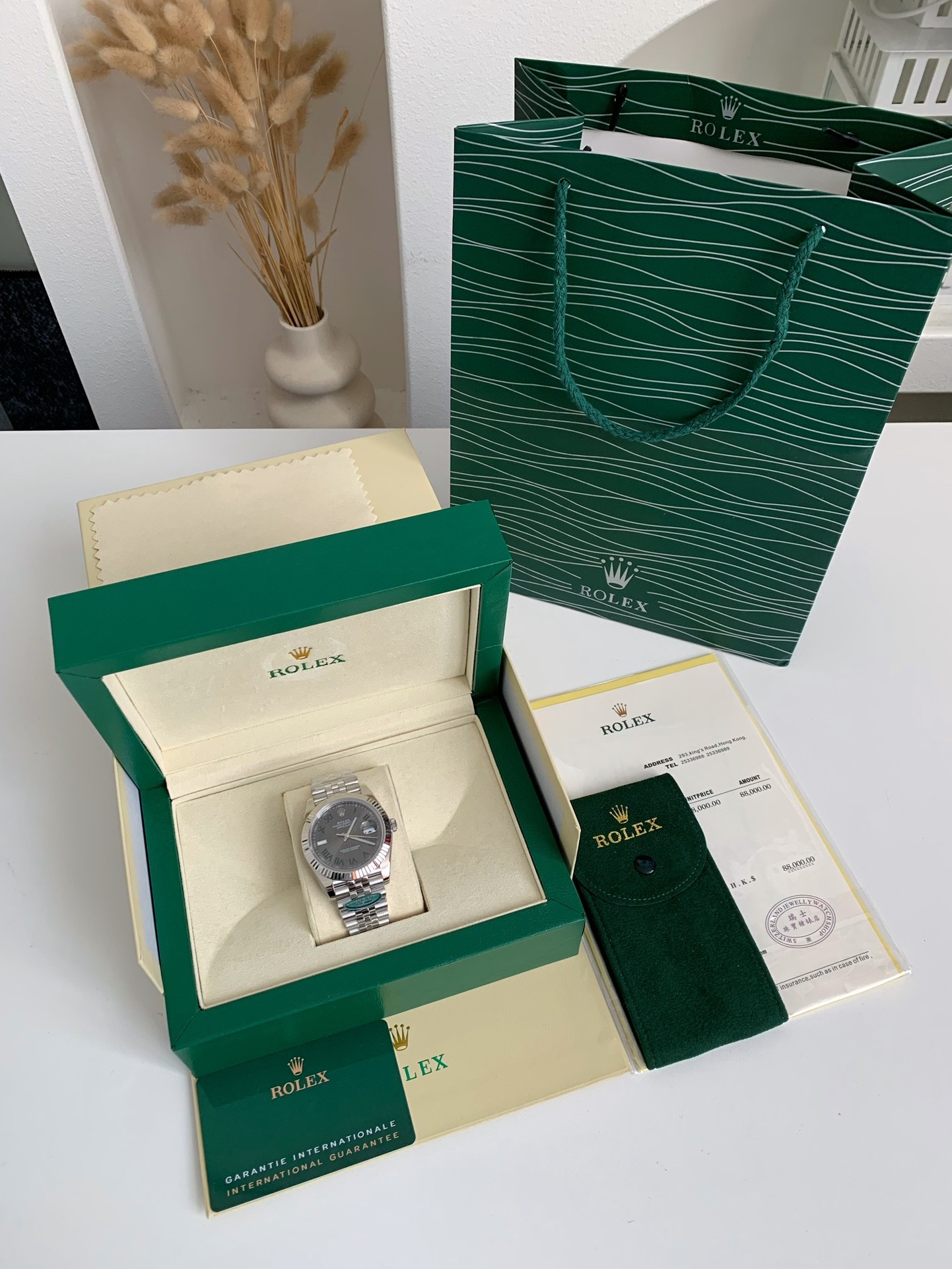 【#2408】Rolex RE Log Men's Watch 41mm