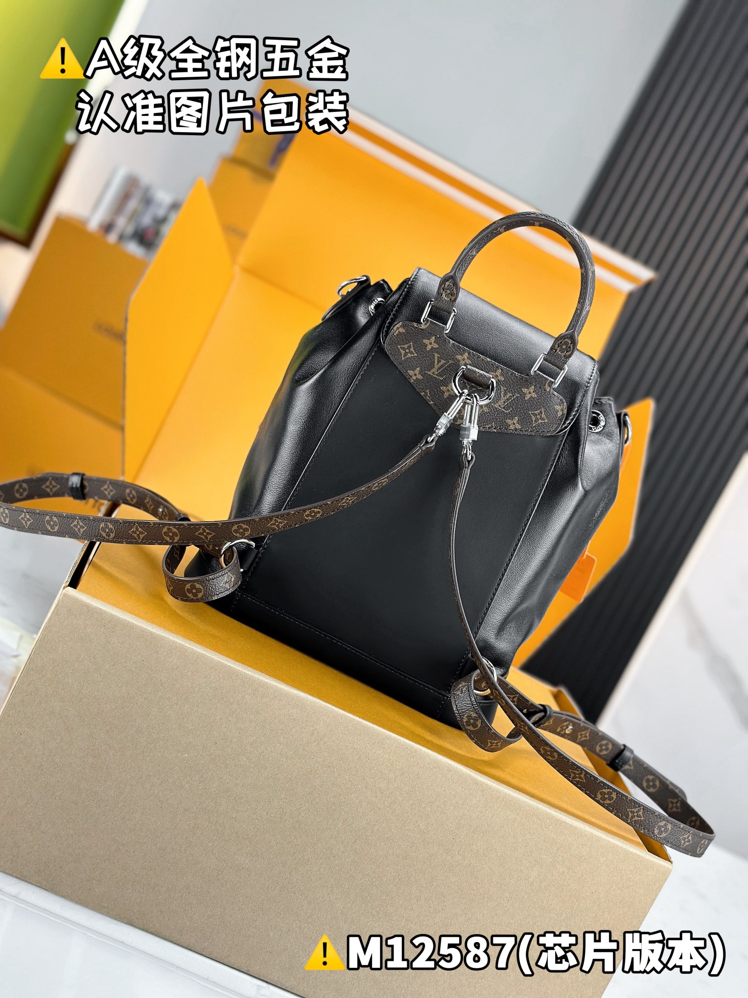 LOUIS VUITTON Montsouris Backpack/Top Quality M12587