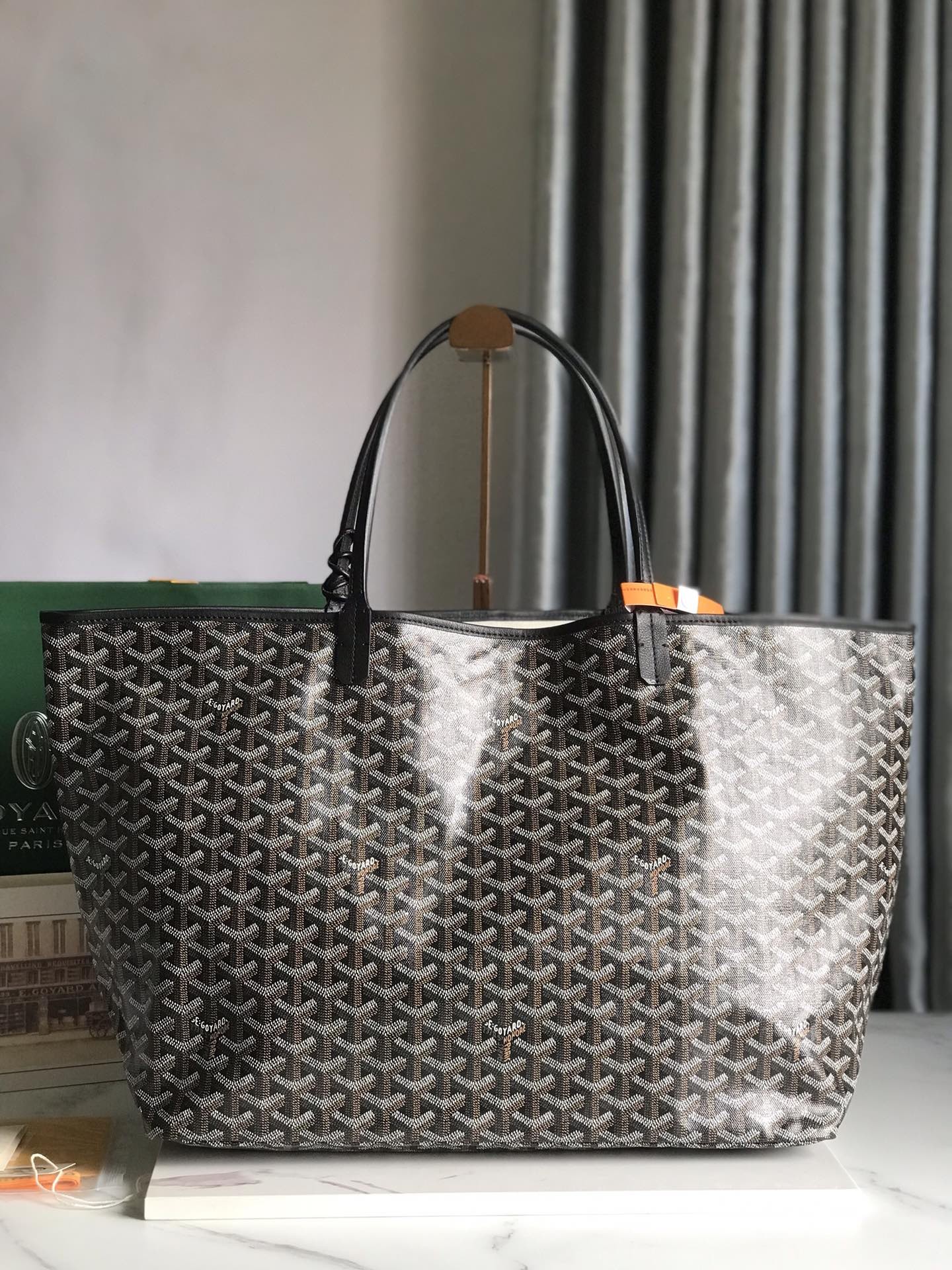 Goyard Saint Louis GM special paintedDou style shopping bag