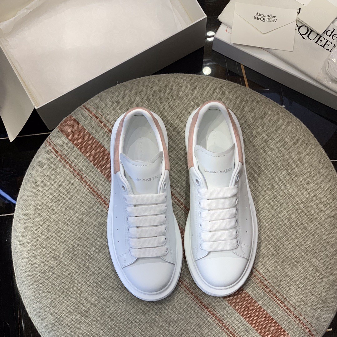 Alexander McQueen MQ pink velvet tail Sneakers