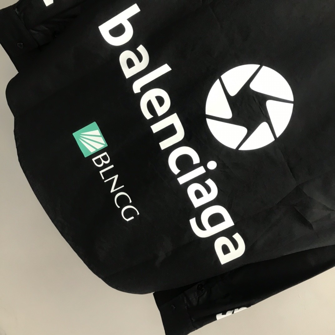 Balenciaga LOGO LOGO racing style long sleeve shirt