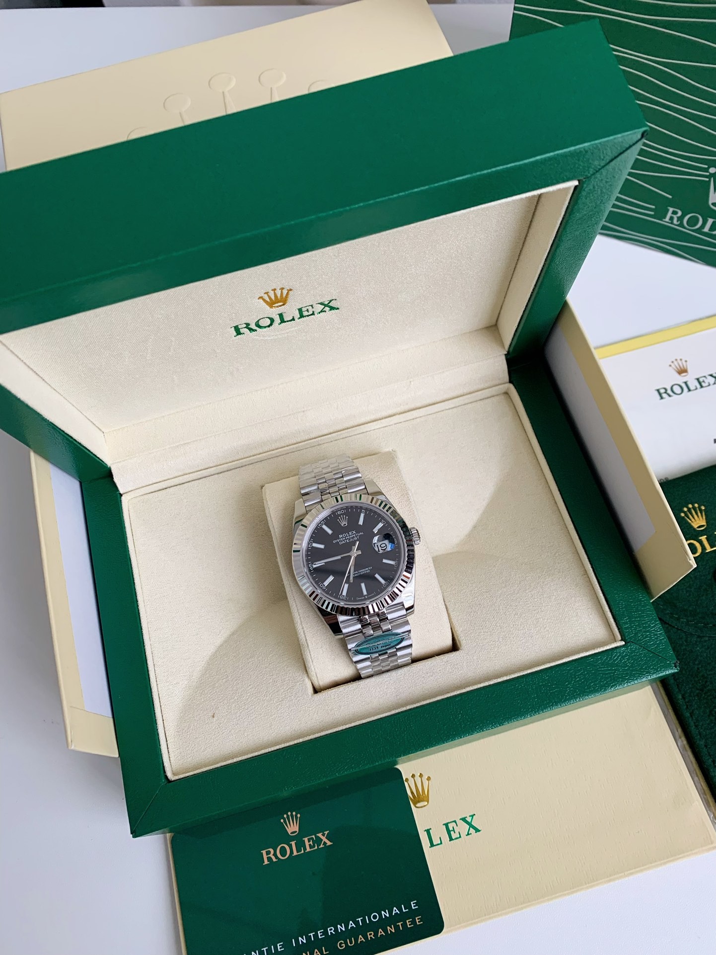 【#2410】Rolex RE Log Men's Watch 41mm