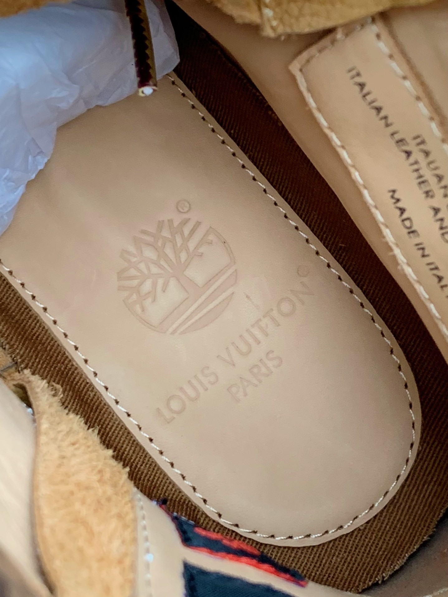 louis vuitton & timberland yellow boots/Martin boots/boots