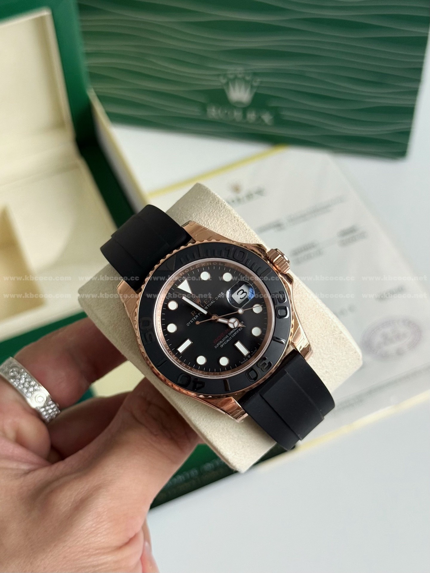 【#5878】Rolex Yachting Celebrity RoseGold Men's Wristwatch Series, 42mm