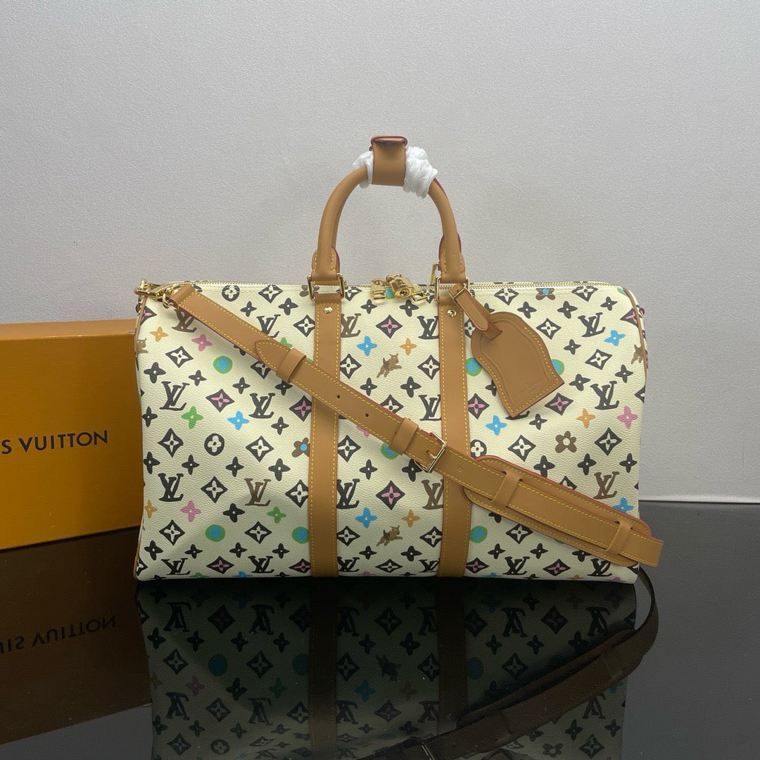LOUIS VUITTON LV X Tyler The Creator keepall 45 Travel bag/top quality M25233
