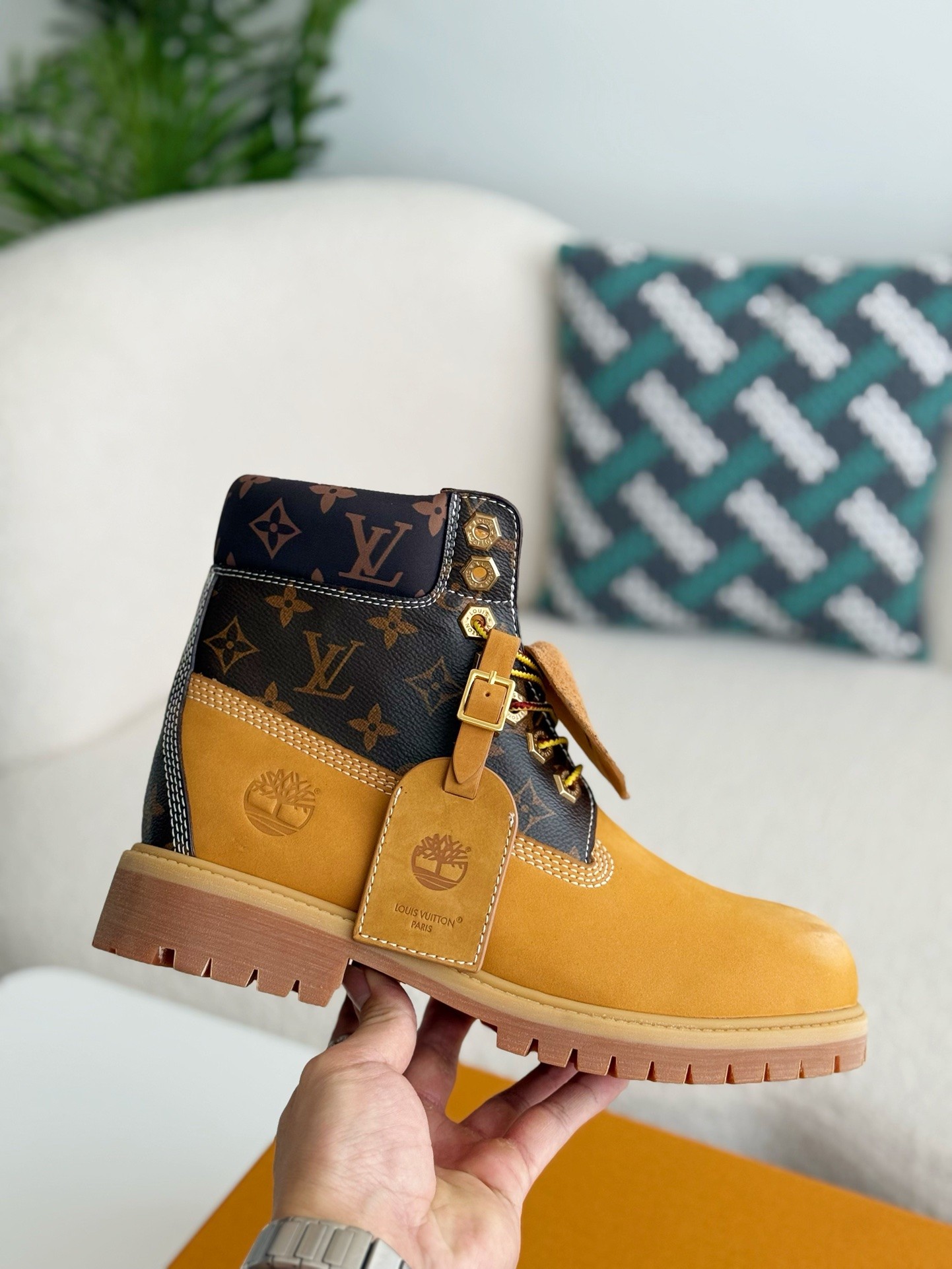 [#3837」 Louis Vuitton xTimberland boots/Martin boots/boots