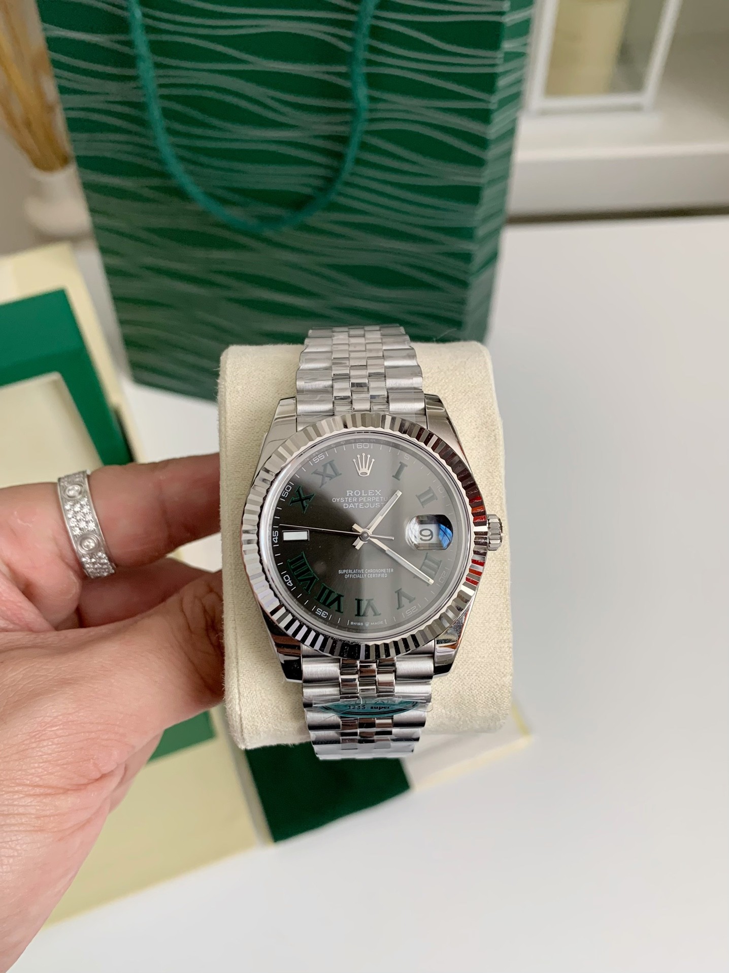 【#2408】Rolex RE Log Men's Watch 41mm