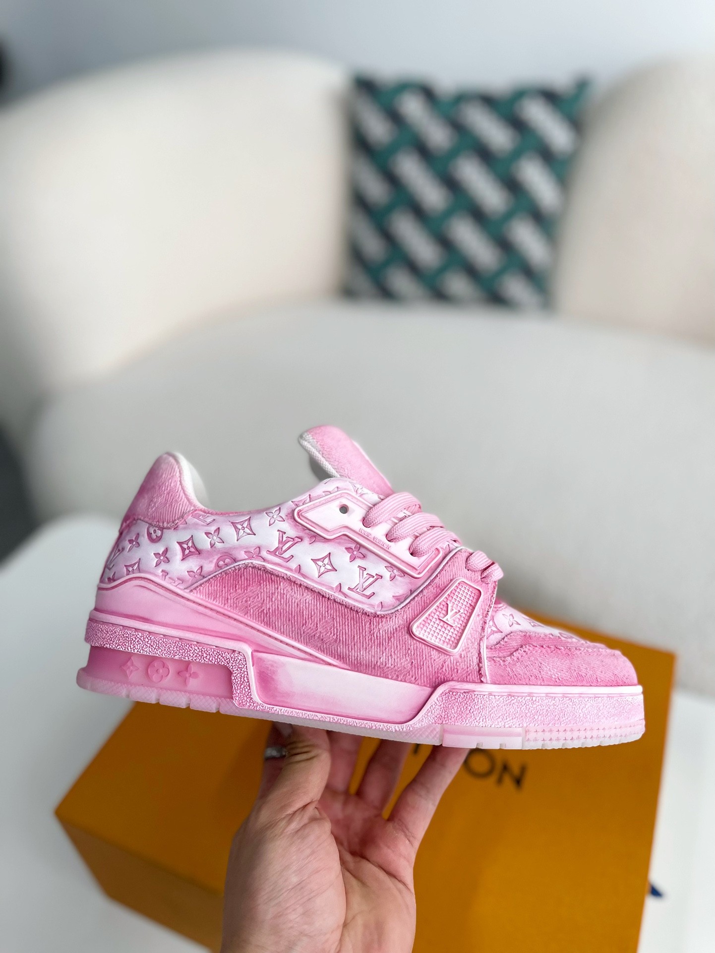 [#3317」 LOUIS VUITTON TRAINER SNEAKERS