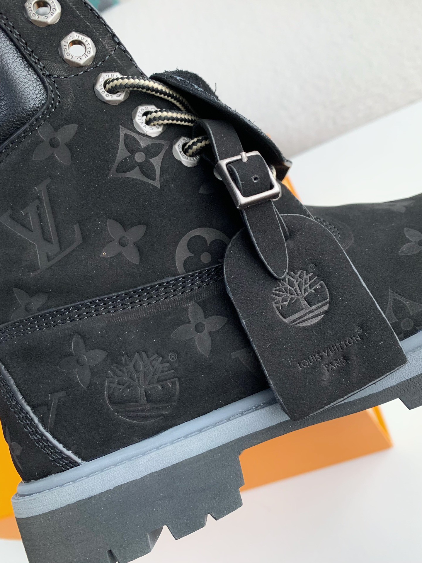 louis vuitton & timberland Black boots/Martin boots/boots