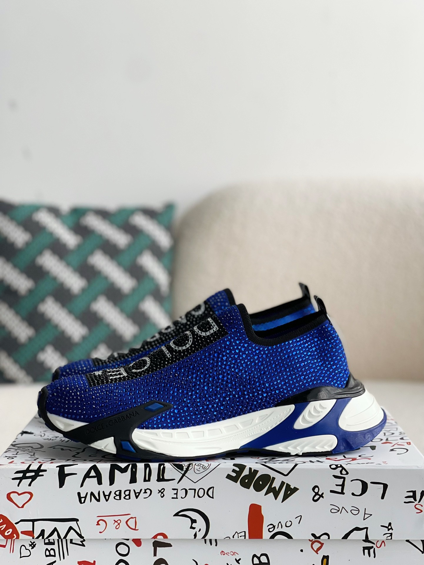 【#2669】Dolce&Gabbana Hot Drill Sneakers