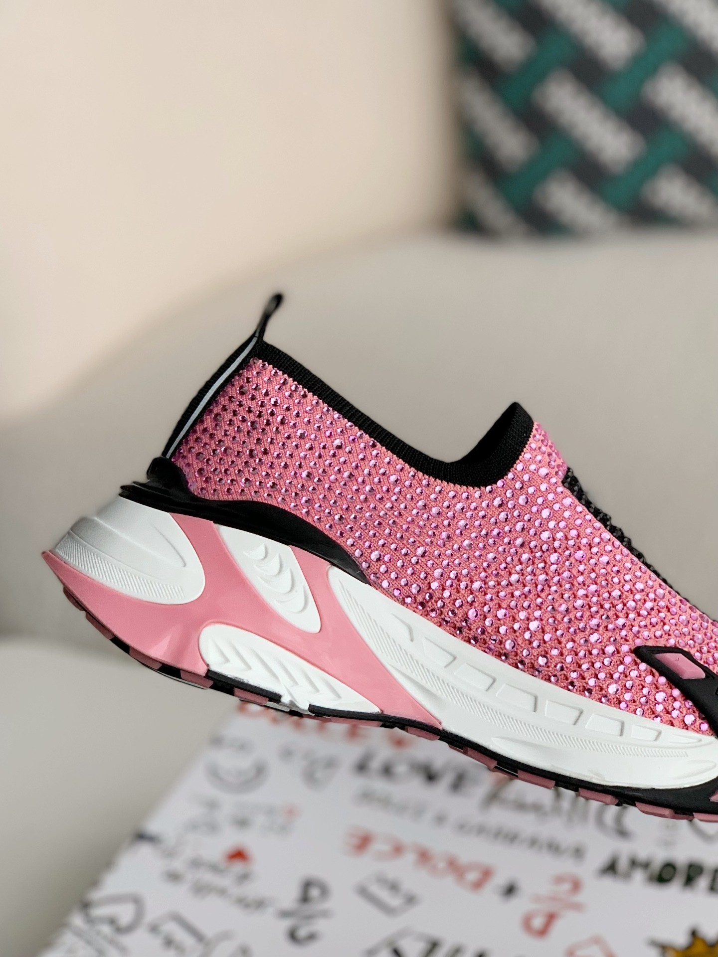 【#2672】Dolce&Gabbana Hot Drill Sneakers