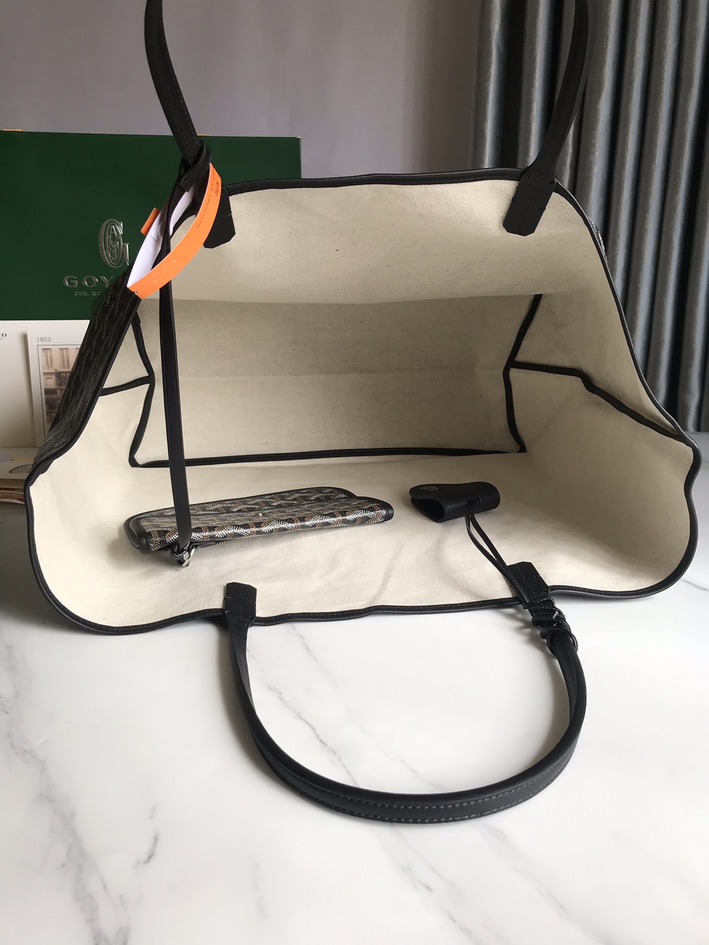 Goyard Saint Louis GM special paintedDou style shopping bag