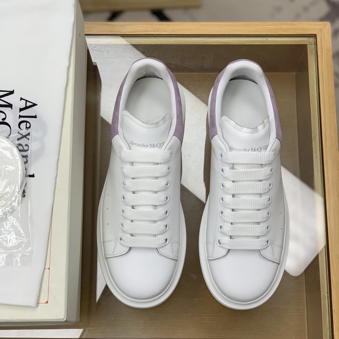 Alexander McQueen MQ Lilac purple veIvet tail Sneakers