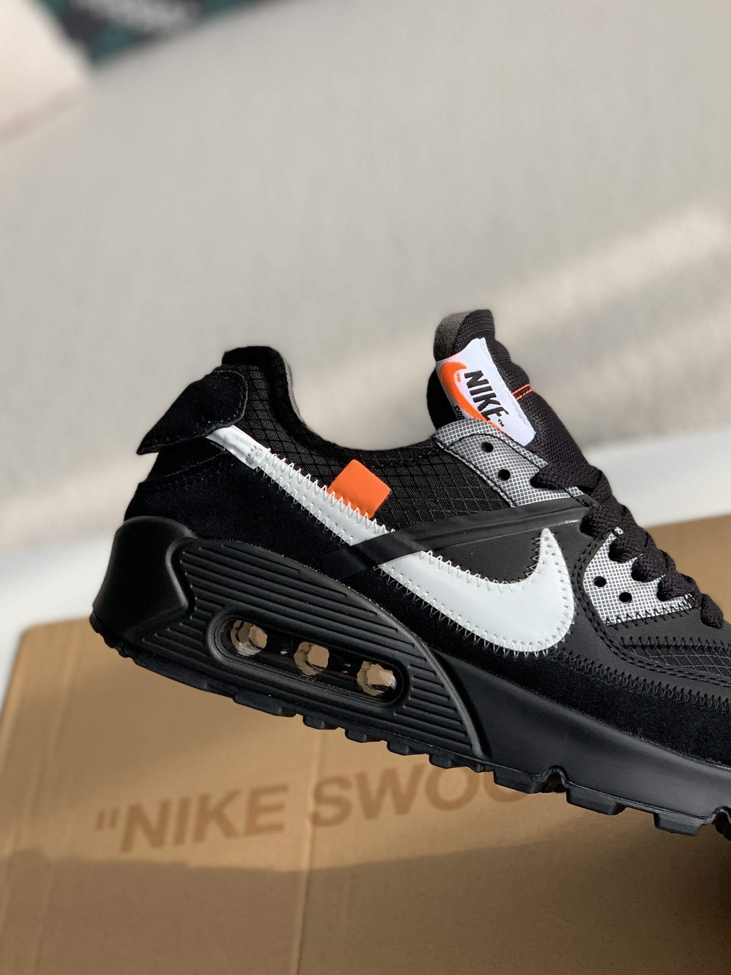 【#1787】 Off-White x Nike Air Max 90Black THE TEN Sneakers