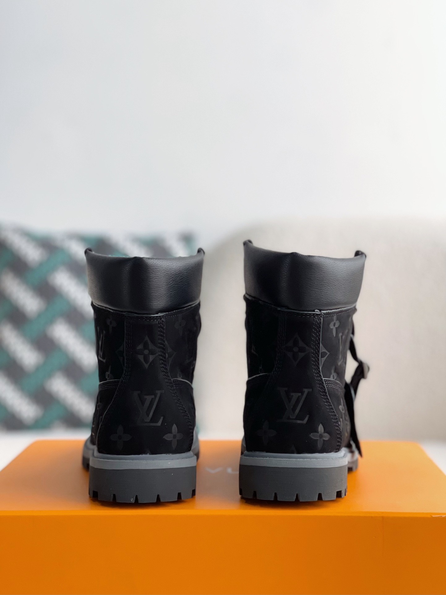 louis vuitton & timberland Black boots/Martin boots/boots