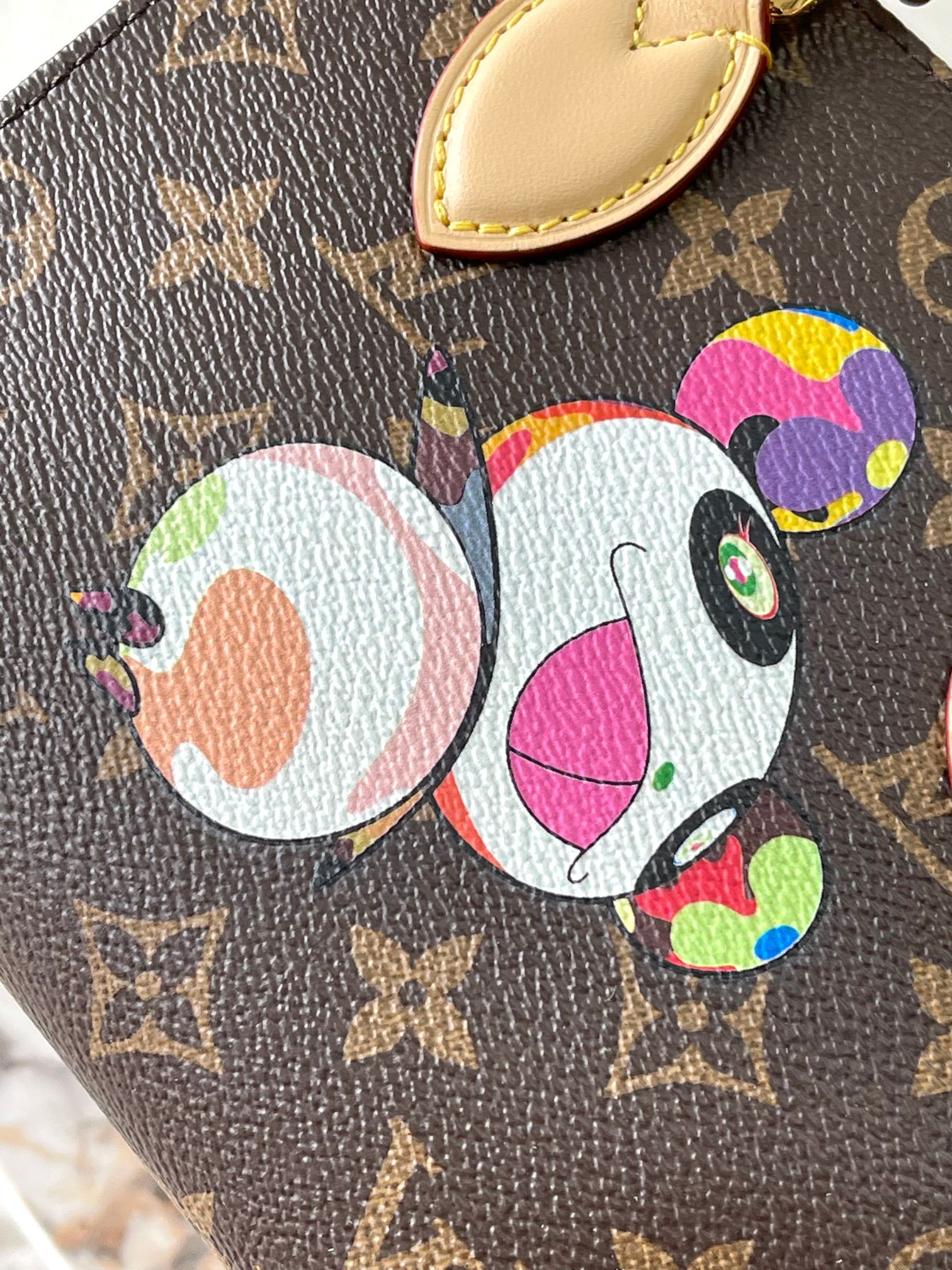 LOUIS VUITTONxTakashi Murakami ONTHEGO BB Tote bag/top quality M13668