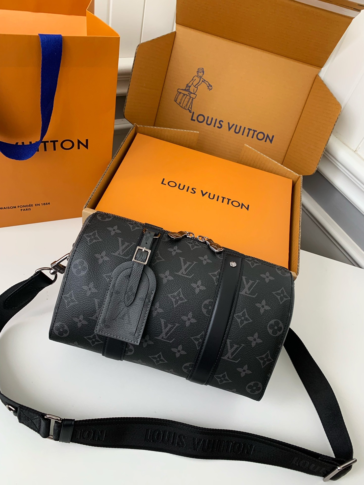 Louis Vuitton CITY KEEPALL Men's Handbag M45936, Top Quality