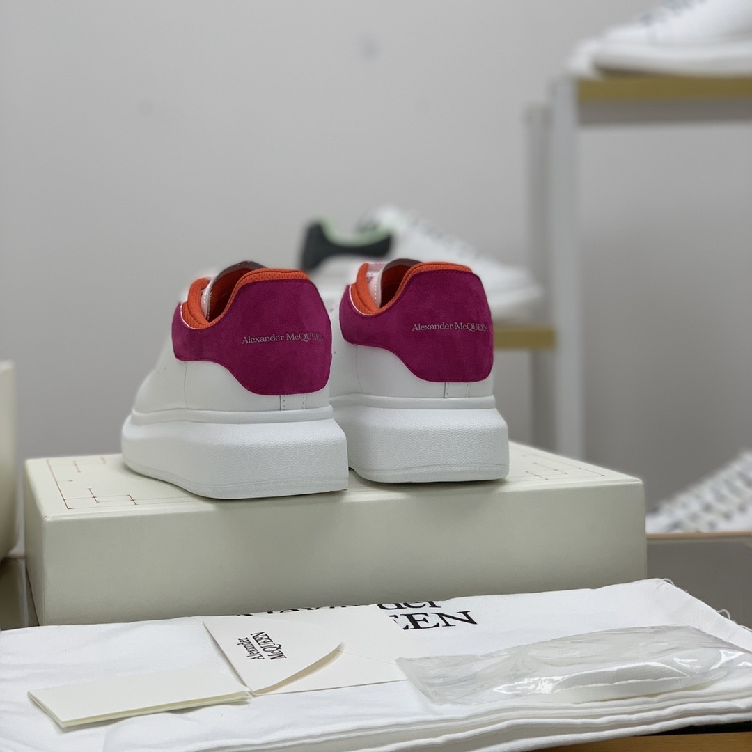 Alexander McQueen MQ All white zip Sneakers