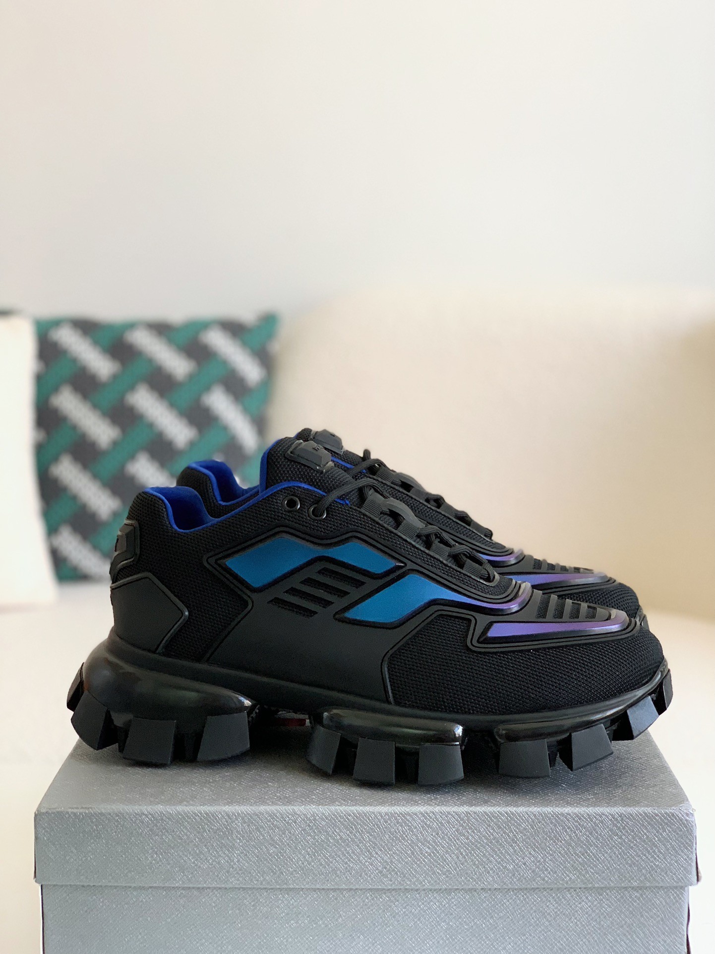 【#1401】 Prada Cloudbus Thunder technology fabric sneakers