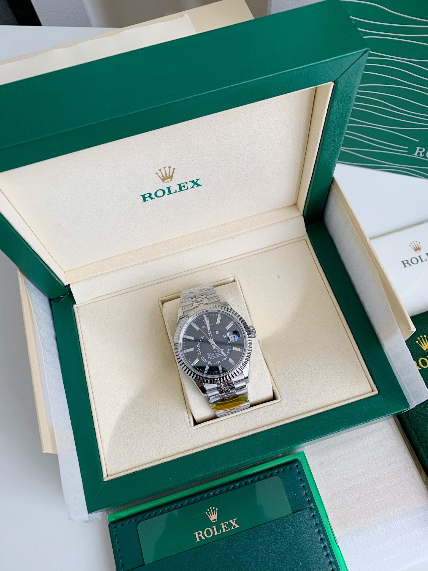 【#3698】Rolex Navigator Series men'swatch Dual time zone/100 meters waterproof, 42mm